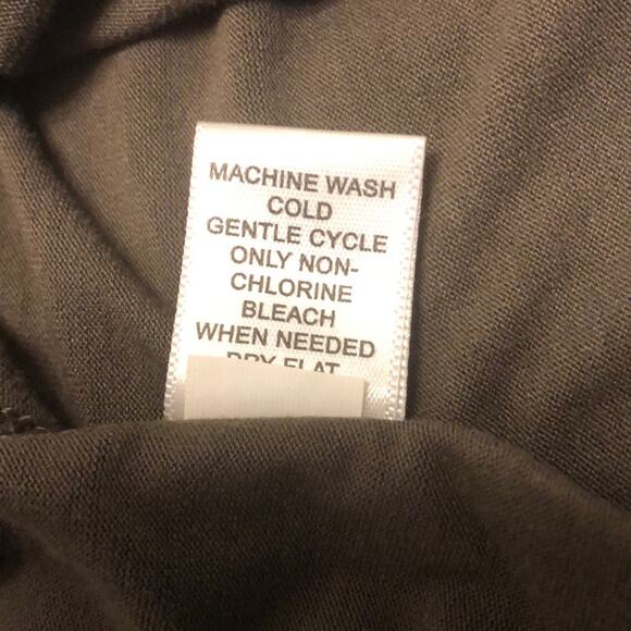 Banana Republic Flutter Sleeve Knit Top Woman Petite Size XS Pleated Neck - Picture 7 of 7